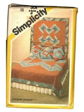 Simplicity 5131 Quilt, Wall Hanging, Pillow Vintage 1981 Uncut Sewing Pattern